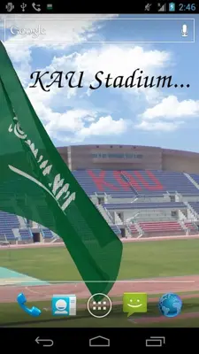 3D Saudi Arabia Flag LWP android App screenshot 2